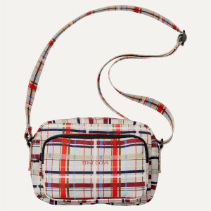 Stine Goya Crossbody Bag - Scarlet Grid