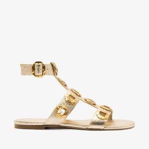 Larroudé Milan Gladiator Flat Platina Metallic