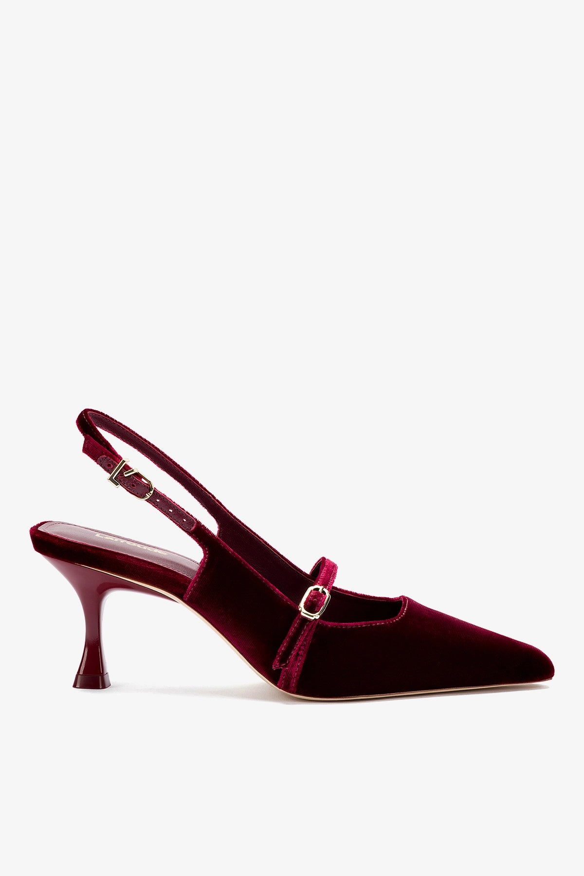 Larroudé Ines Pump Wine Velvet