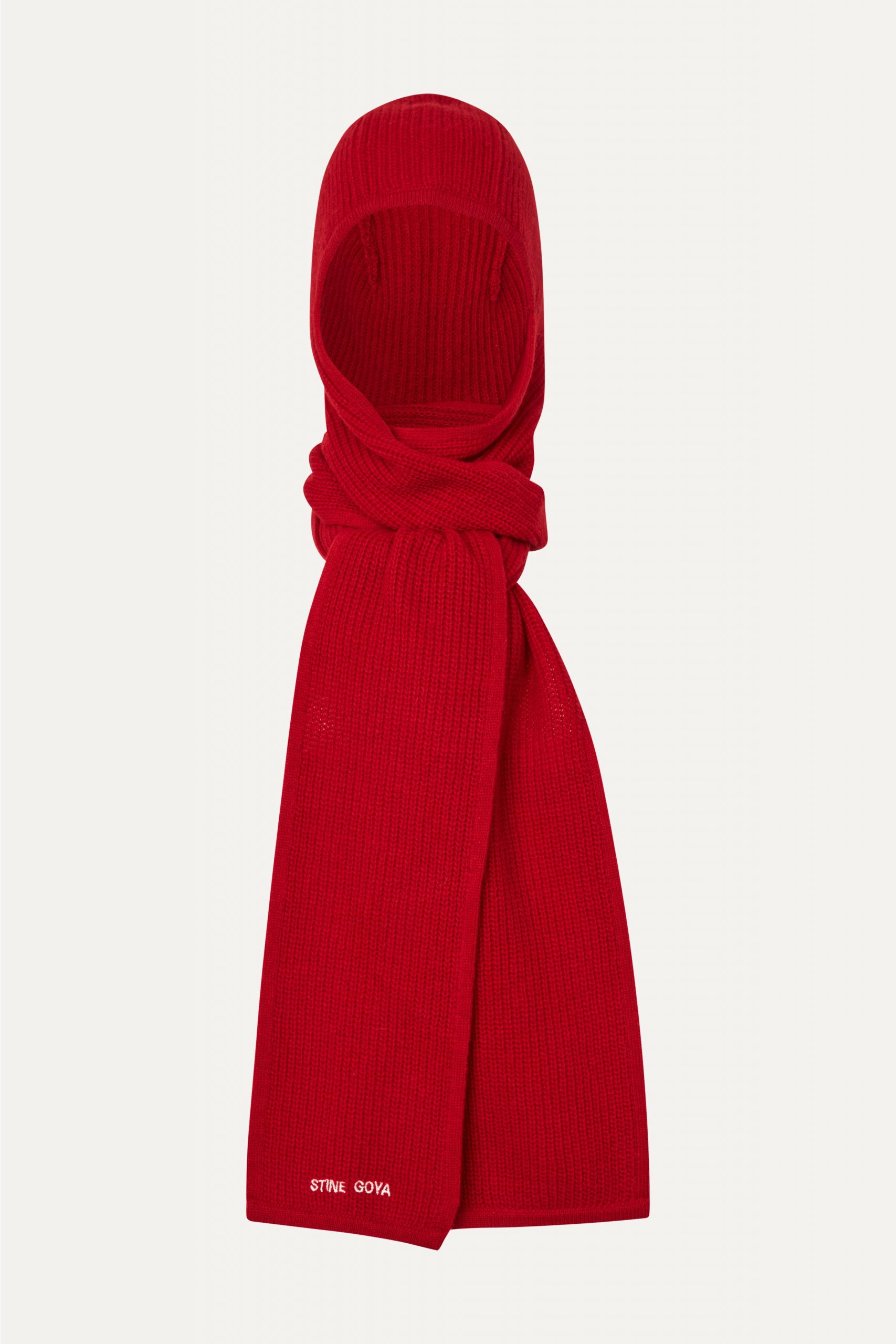 Stine Goya Knitted Head Scarf - Fiery Red