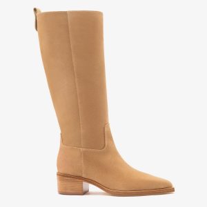 Larroudé Florencia Boot Peanut Suede
