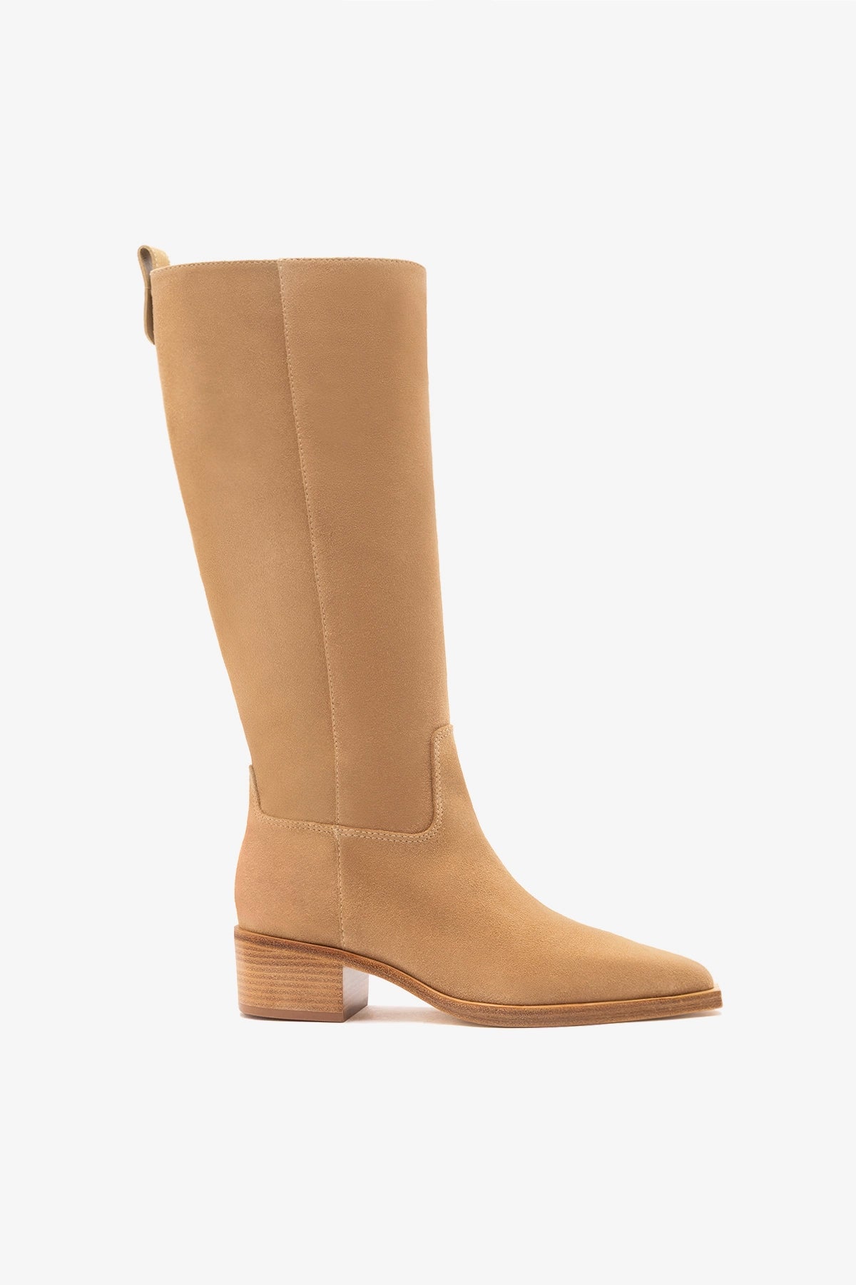 Larroudé Florencia Boot Peanut Suede