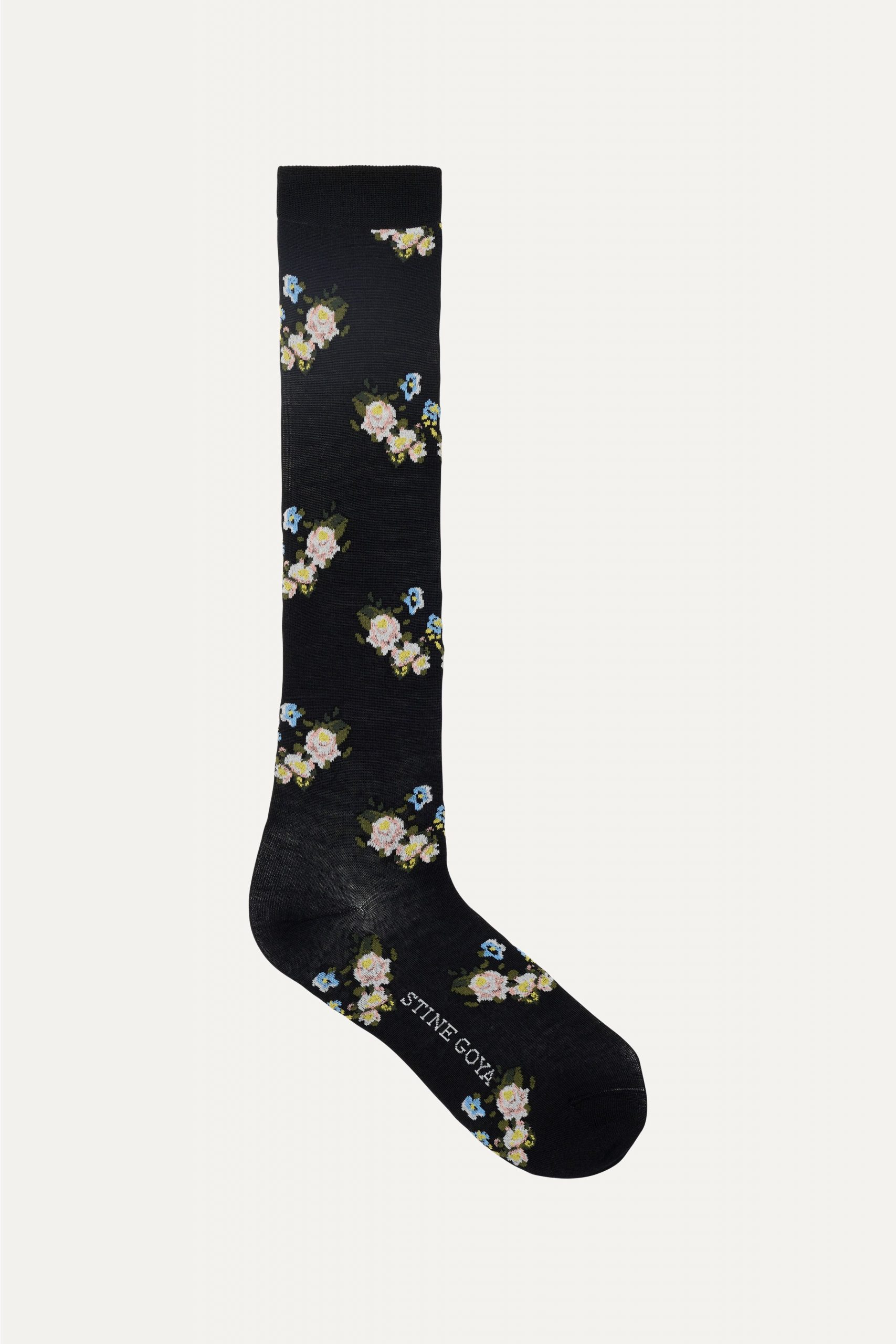 Stine Goya Long Socks - Flower Intarsia