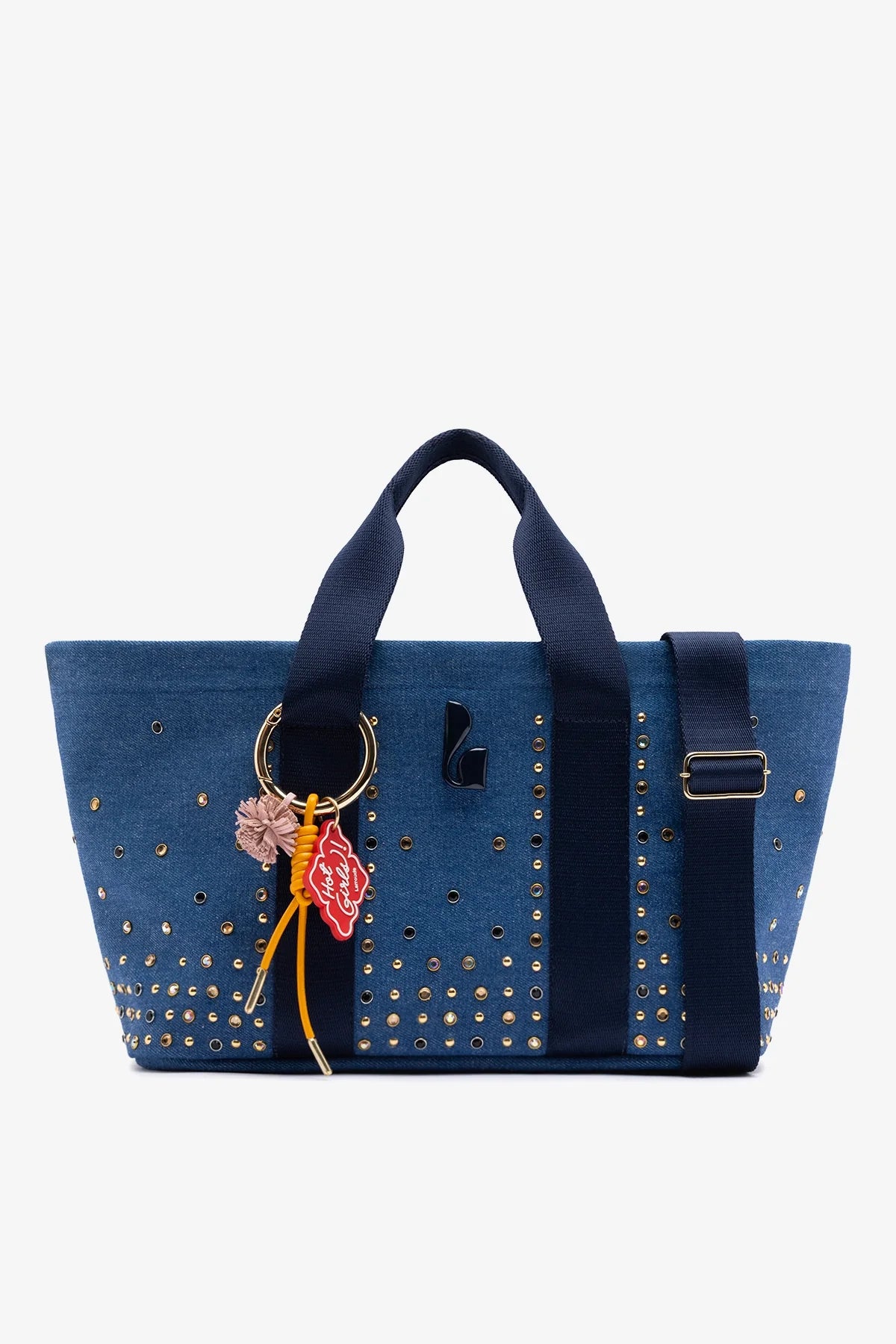 Larroudé Americana Tote Bag Blue Denim