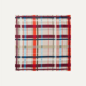 Stine Goya Small Scarf - Scarlet Grid