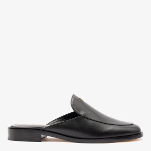 Larroudé Margaux Mule Black Leather
