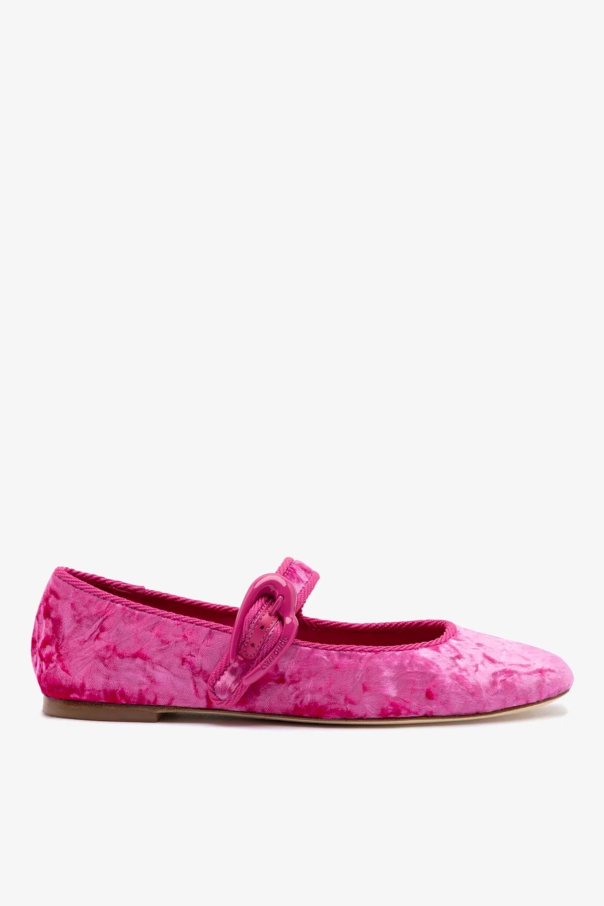 Larroudé Verona Ballet Flat Pink Velvet