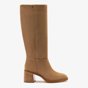 Larroudé Ricky Boot In Peanut Suede