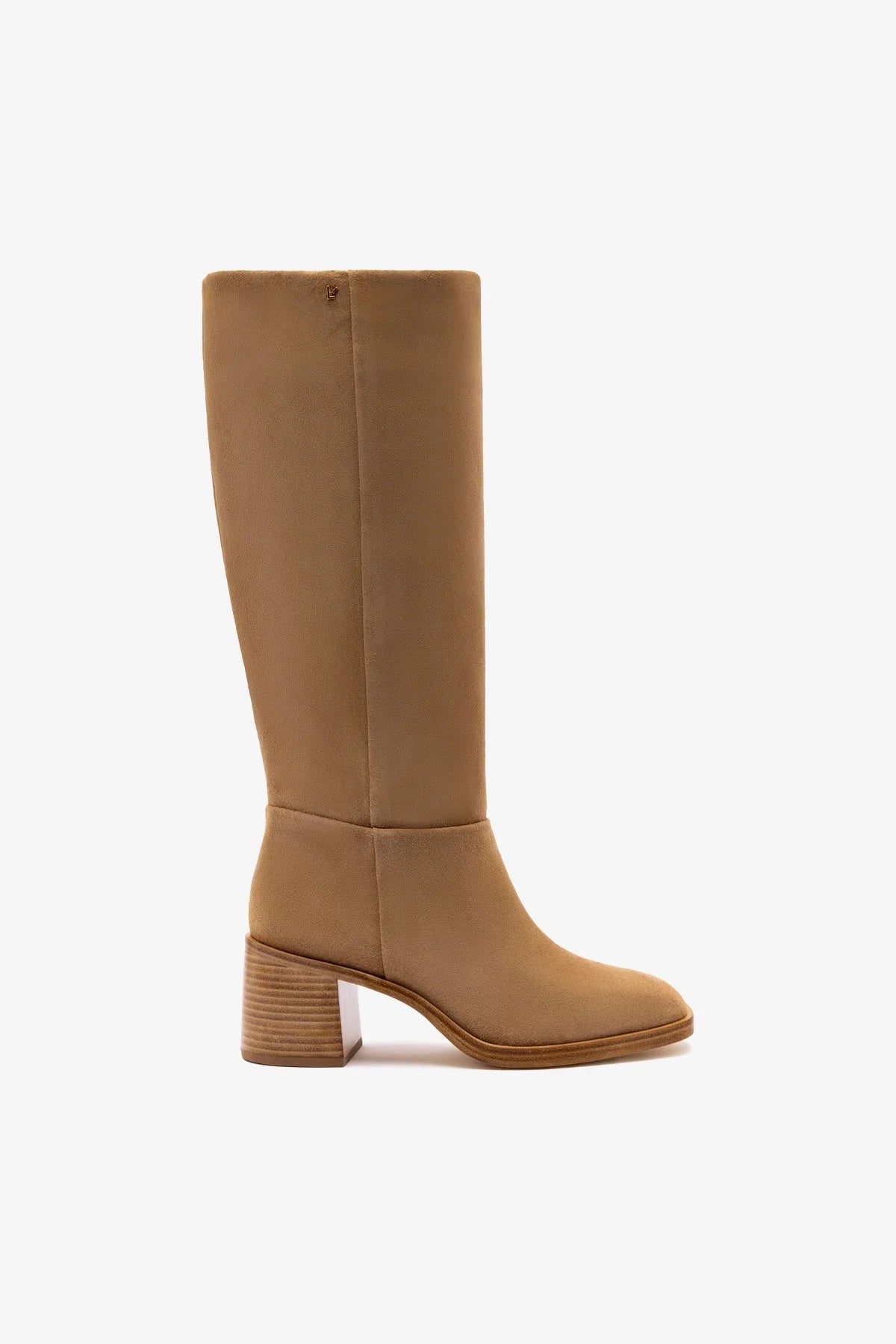 Larroudé Ricky Boot In Peanut Suede