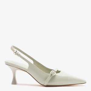Larroudé Ines Pump Gray Leather