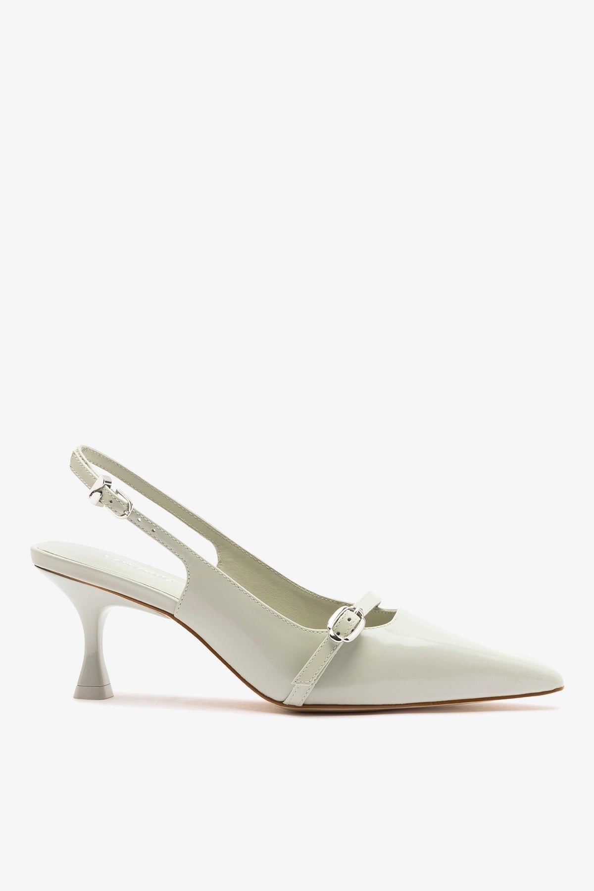 Larroudé Ines Pump Gray Leather