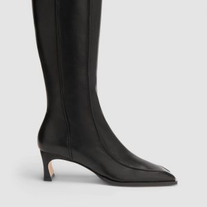By Far Nieves Leather Knee-High Boot