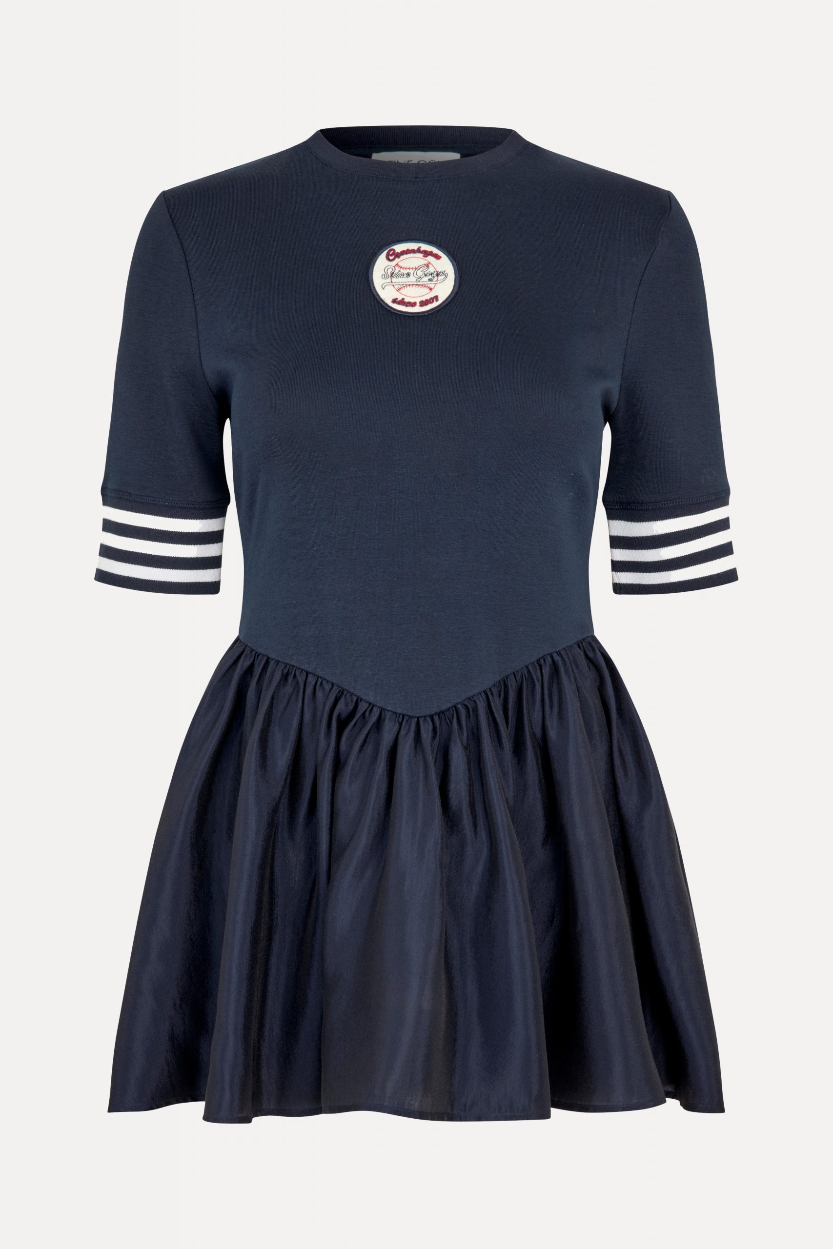 Stine Goya Sportif Ruffle Top - Baseball SG Patch