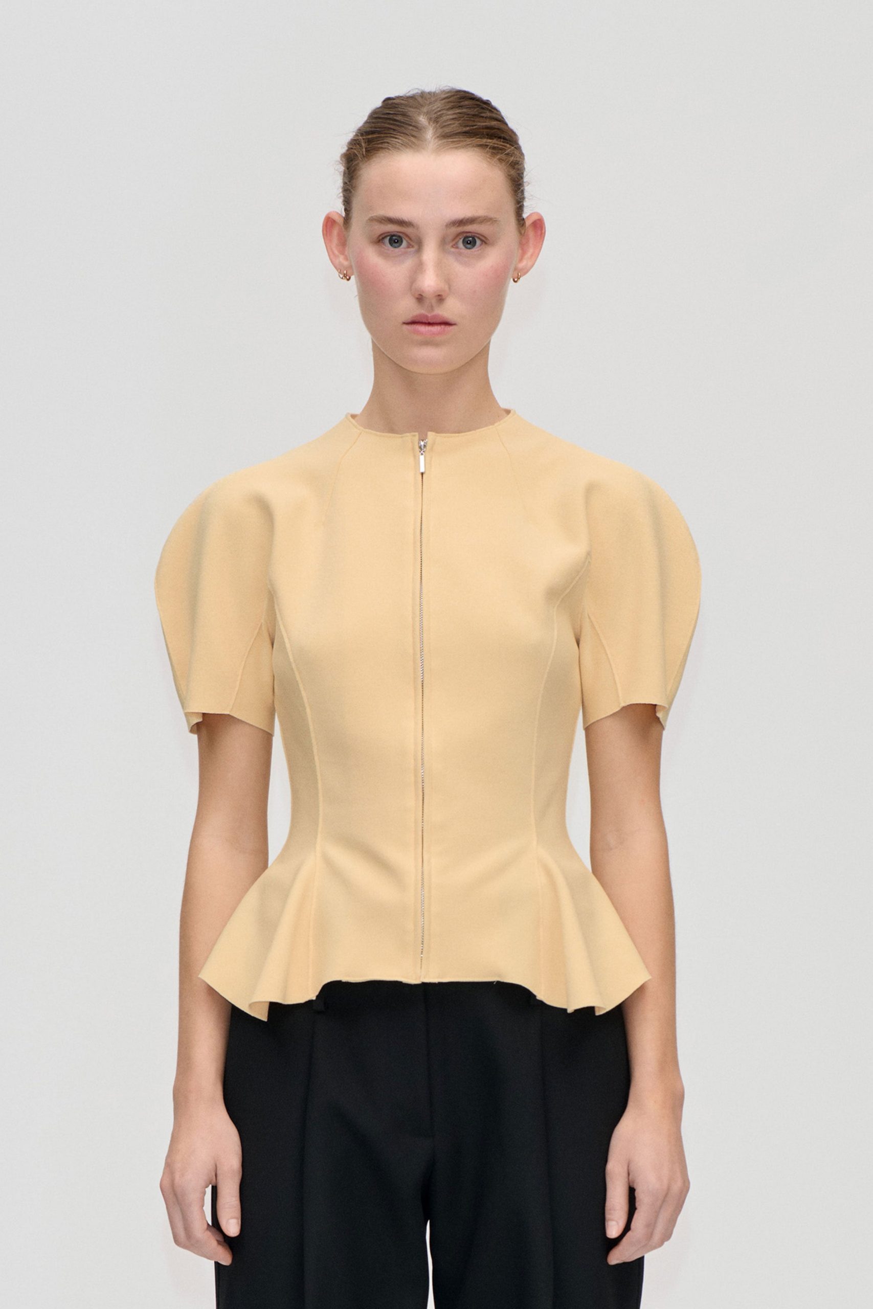 Stine Goya High-Neck Zip Top - Sunlight