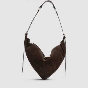 By Far Trayana Suede Crossbody Bag