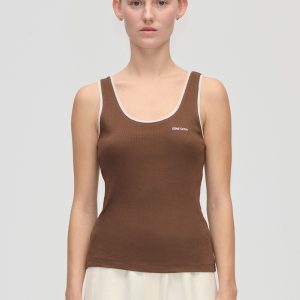 Stine Goya Rib Tank Top - Chicory Coffee