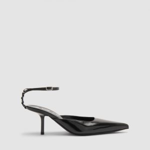 By Far Teese Glossy Textured Pump
