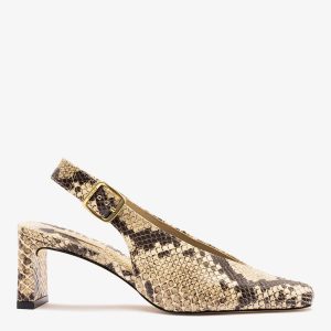 Larroudé Katie Pump Neutral Snake Leather