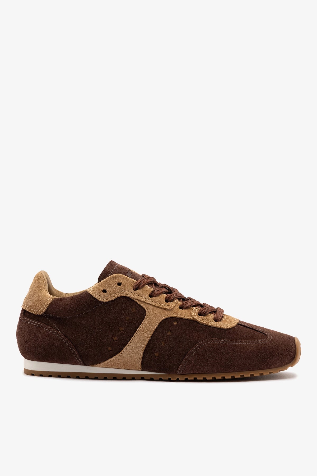 Larroudé Stella Sneaker Brown Suede