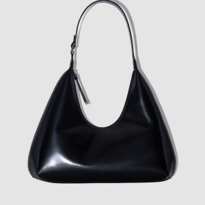 By Far Amber Semi Patent Shoulder Bag