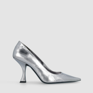 By Far Viva Eel Embossed Metallic Pump