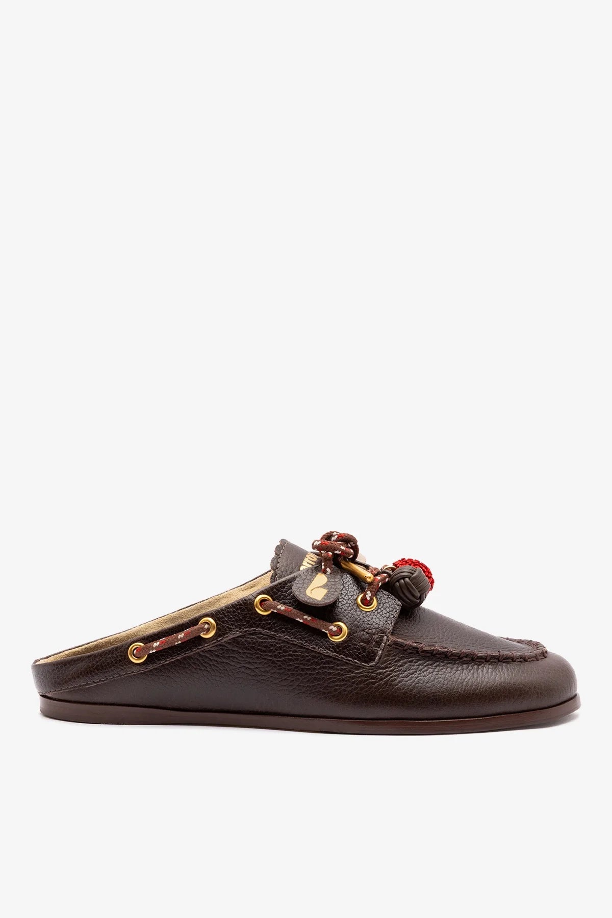 Larroudé Cyprus Mule Brown Leather