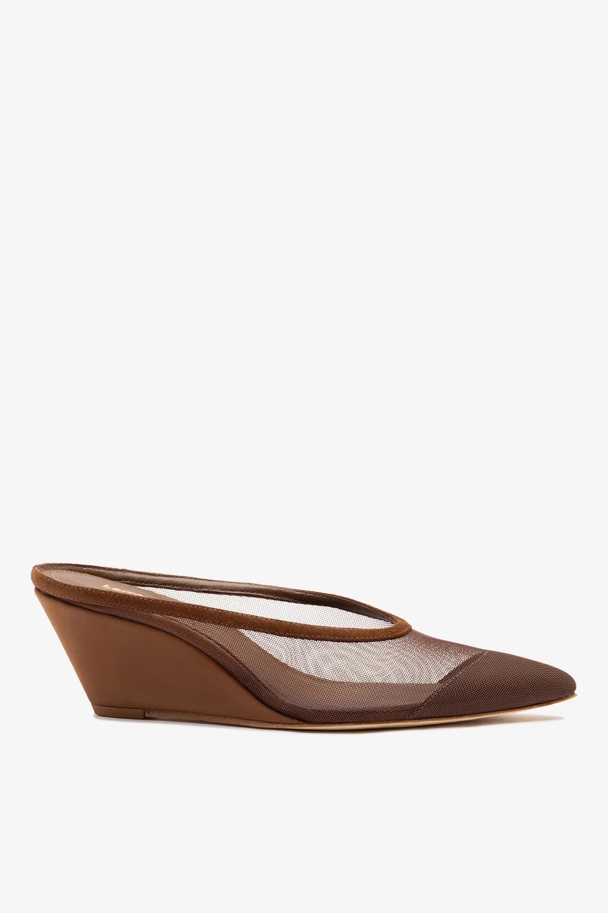 Larroudé Loulou Mesh Mule Burnt Umber