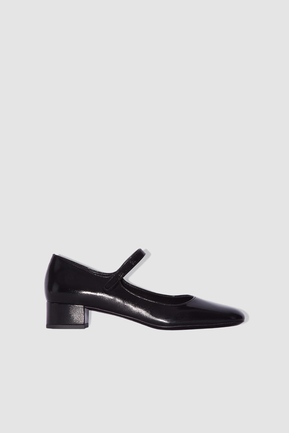 By Far Ginny Glossed Leather Mary Jane Pump