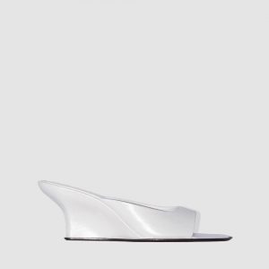By Far Caroo Creased Leather Mule