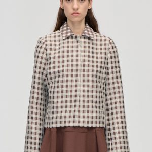 Stine Goya Boxy Jacket - Checks