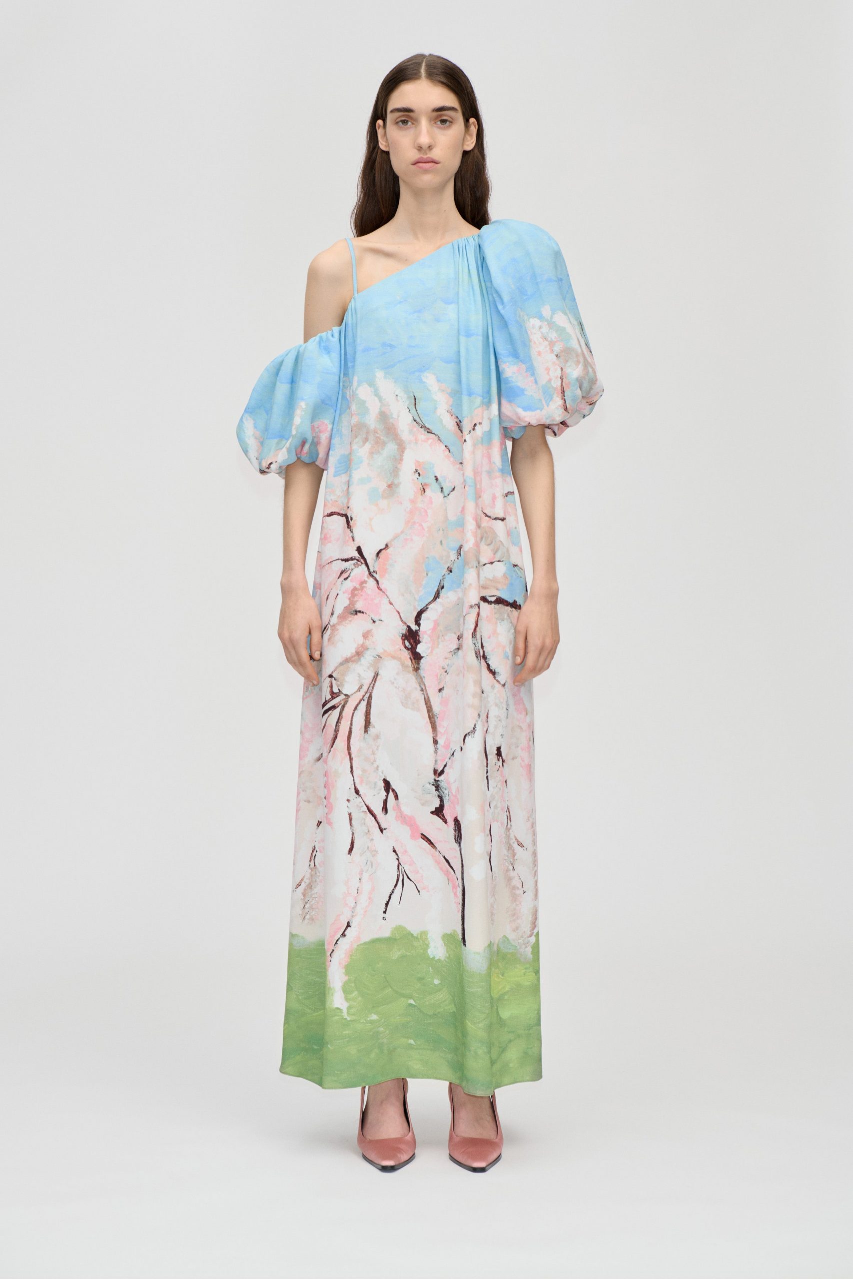 Stine Goya Romantic Long Dress - Cherry Blossom