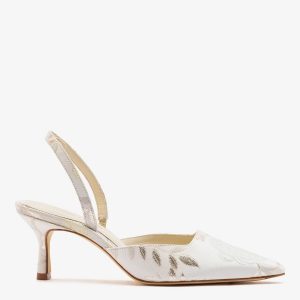 Larroudé x Markarian: Pump Ivory Brocade