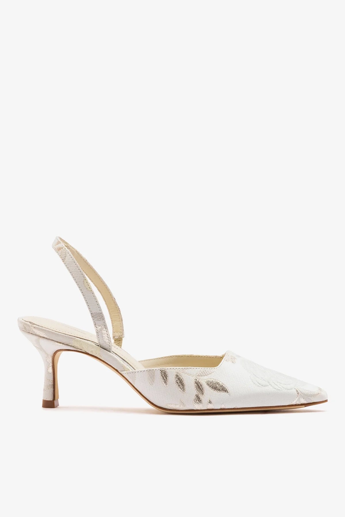 Larroudé x Markarian: Pump Ivory Brocade