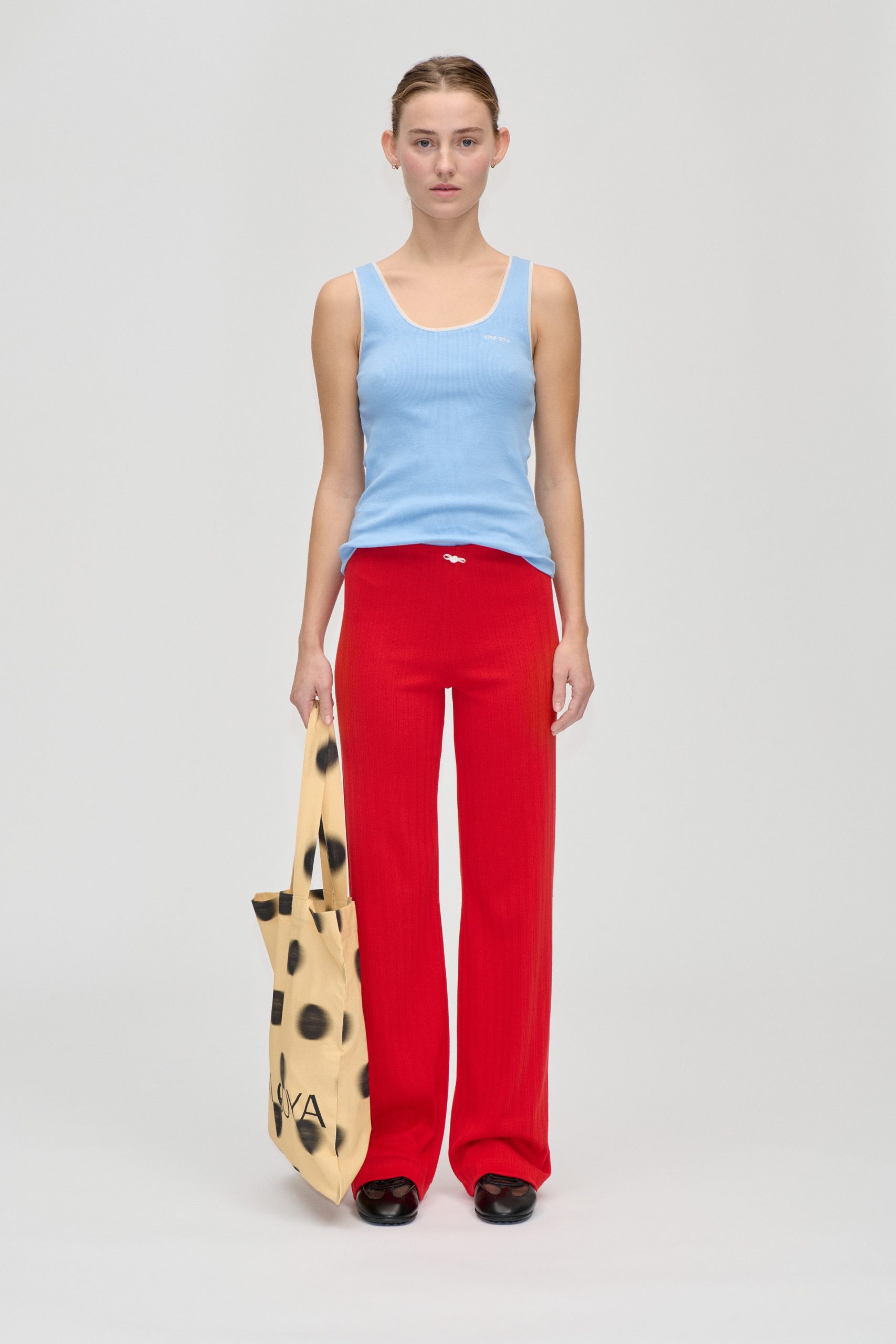 Stine Goya Long Relaxed Pants - Velocity Red