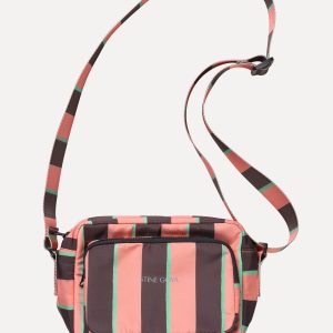 Stine Goya Crossbody Bag - Rosewood Mint Stripes