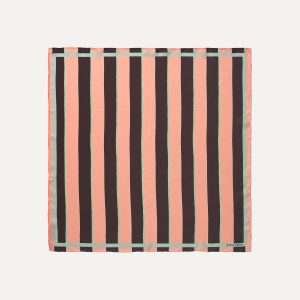 Stine Goya Small Scarf - Rosewood Mint Stripes