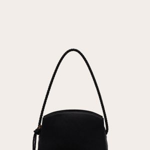 Little Liffner Tassel Clutch Black Satin
