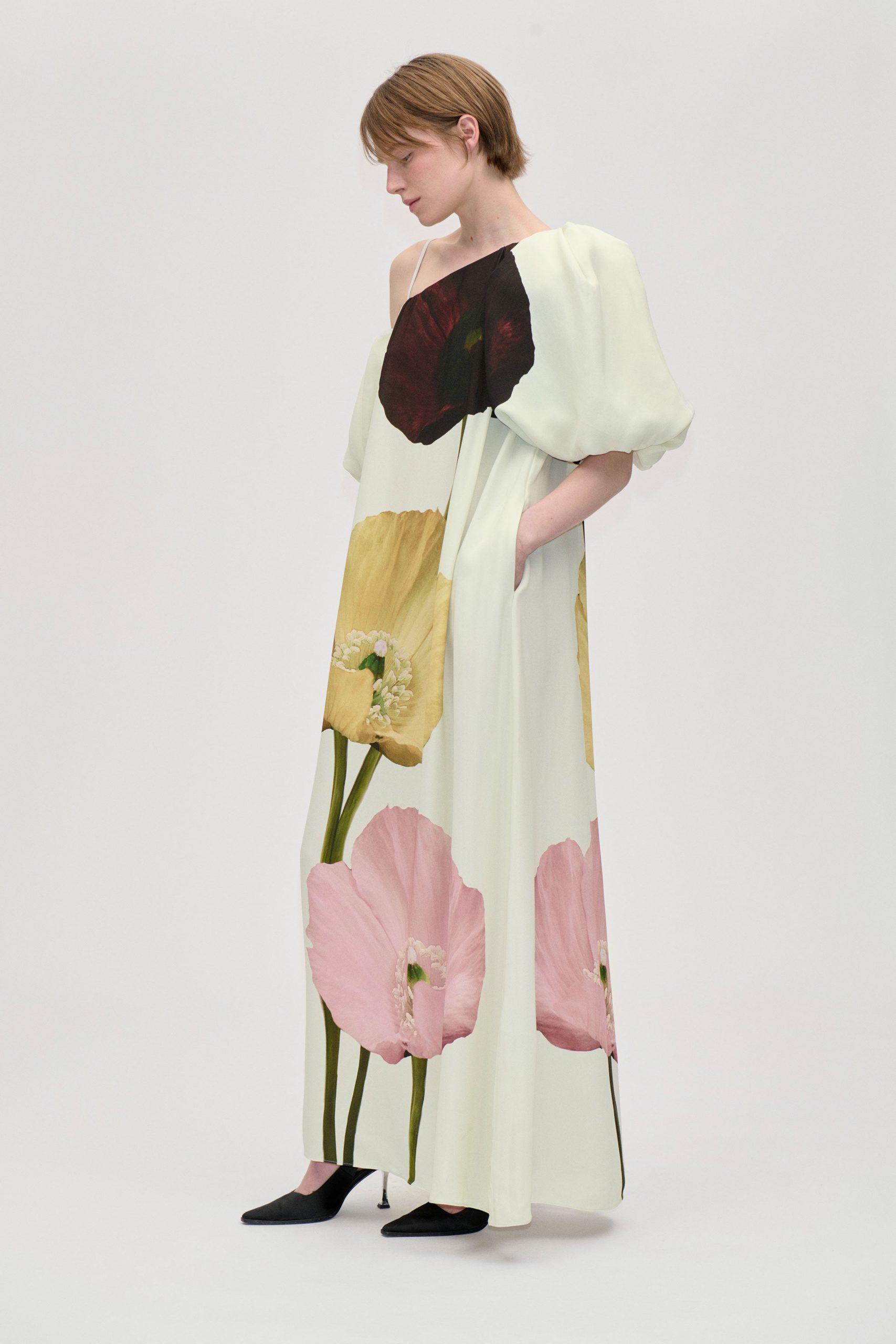 Stine Goya Romantic Long Dress - Poppies