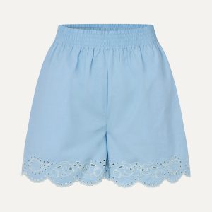Stine Goya Elasticated Shorts - Teapot Blue