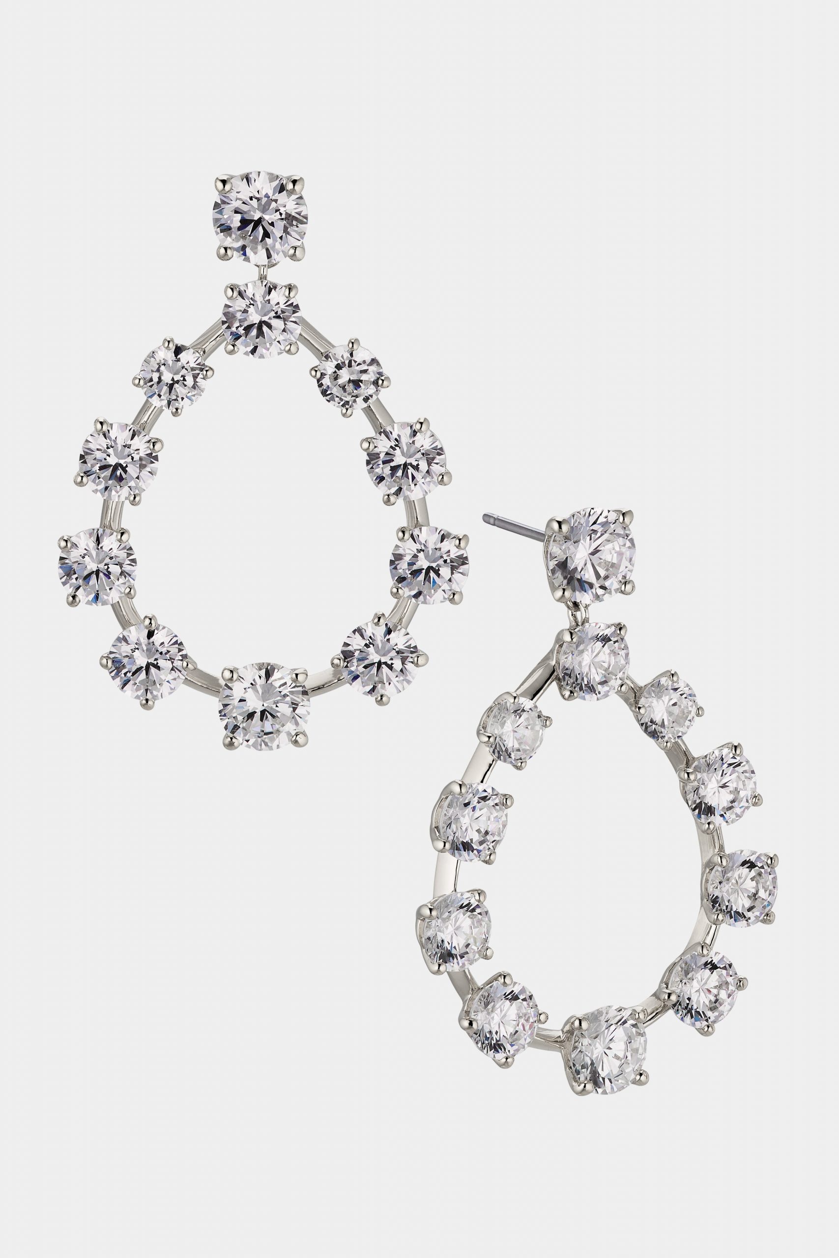 Nadri HALLE CZ TEARDROP FRONTAL EARRINGS