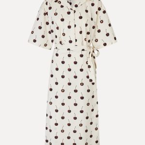 Stine Goya Workwear Midi Dress - Cherries