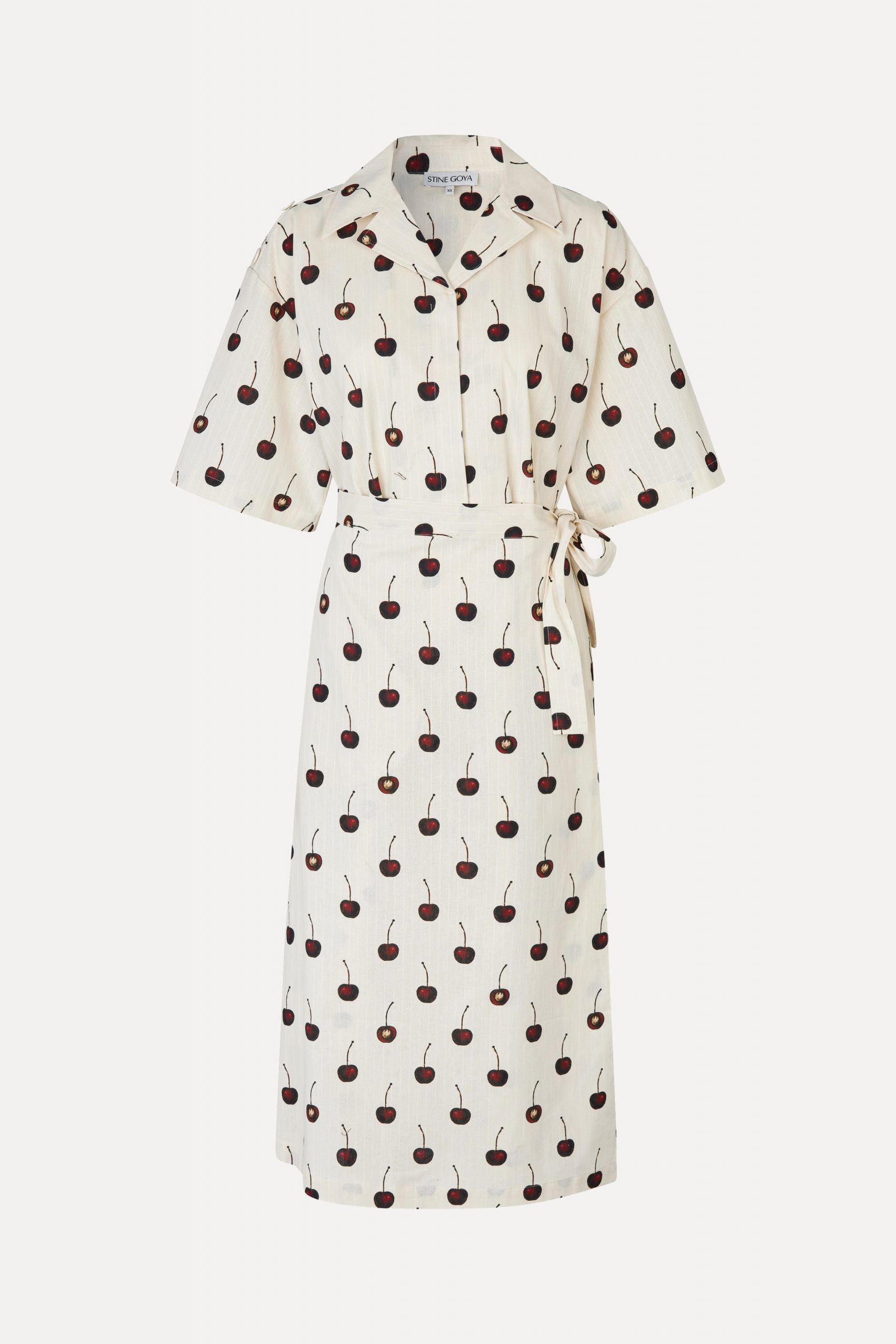 Stine Goya Workwear Midi Dress - Cherries