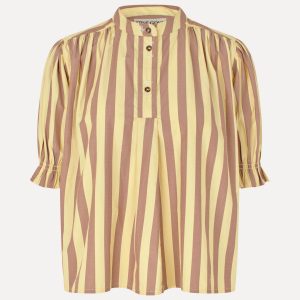 Stine Goya Smocked Gathered Top - Equestrian Sun