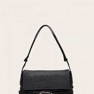 Little Liffner Belted Shoulder Bag Black