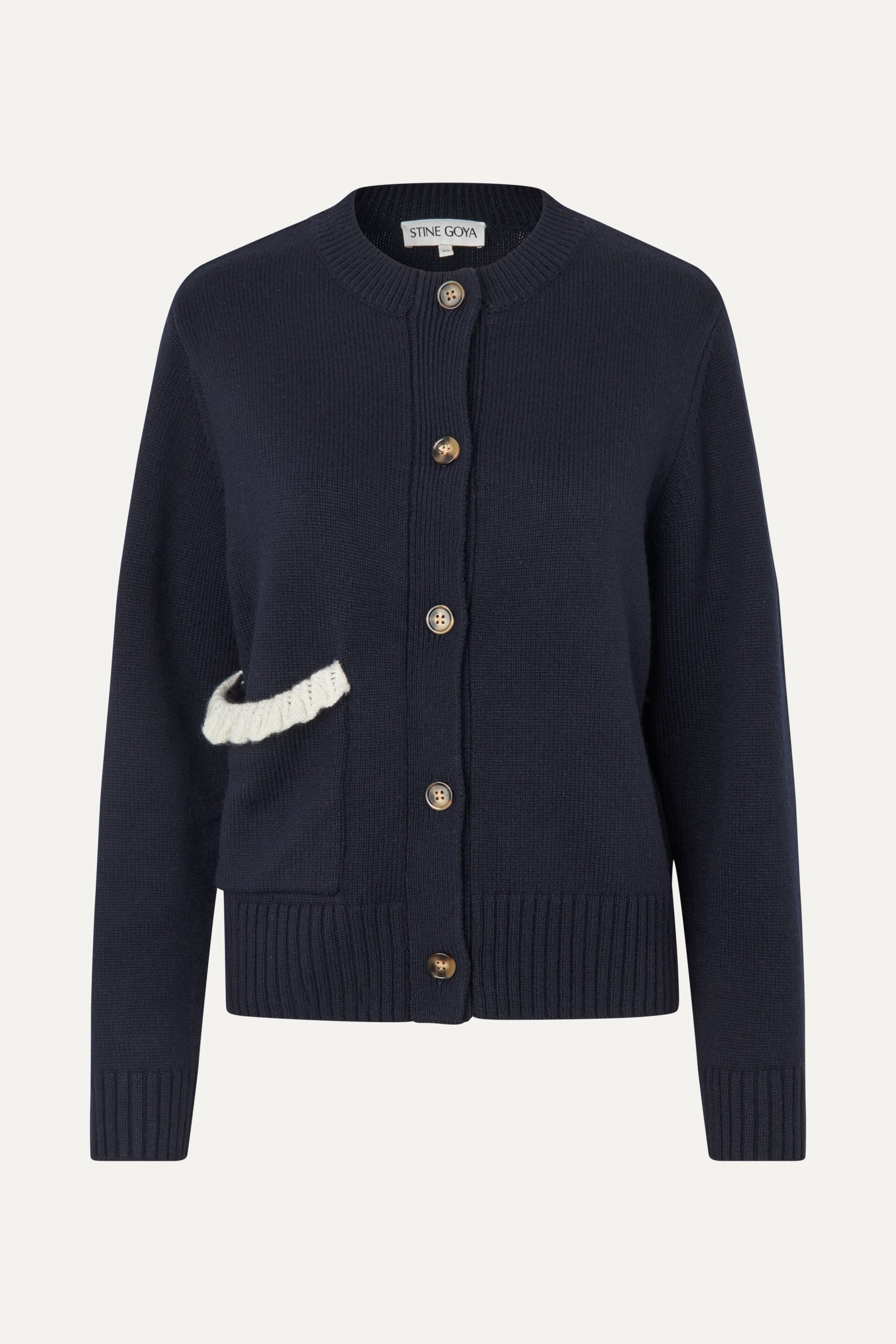 Stine Goya Crewneck Button-up Cardigan - Lucky Horse