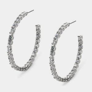 Nadri TWINNIE C HOOP EARRINGS