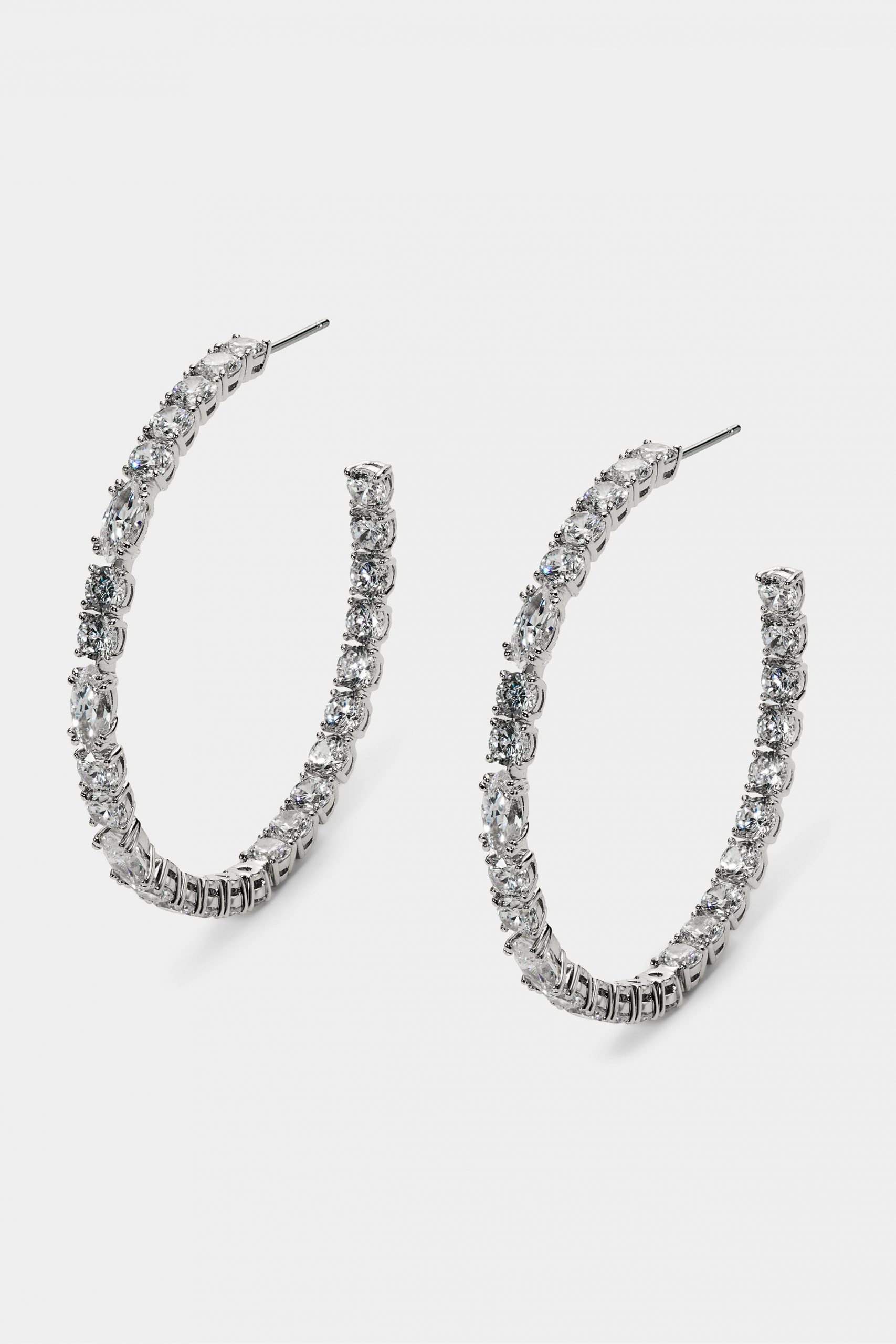Nadri TWINNIE C HOOP EARRINGS