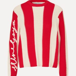 Stine Goya Boxy Motif Sweater - Equestrian Stripes