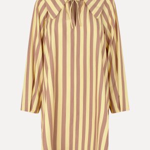Stine Goya Collared Voluminous Dress - Equestrian Sun