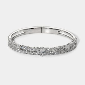Nadri TWINNIE DOUBLE ROW HINGE BRACELET